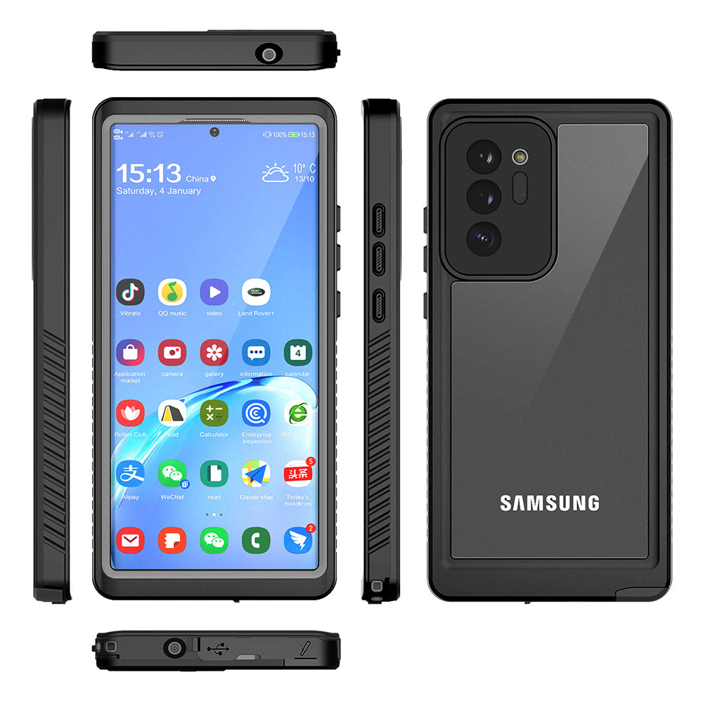 FS Series IP68 Waterproof Case For Samsung Galaxy Note20 Ultra Anti-fall Anti-scratch Swimming Mobile Cover FS Series IP68 Waterproof Case For Samsung Galaxy Note20 Ultra Anti-fall Anti-scratch Swimming Mobile Cover